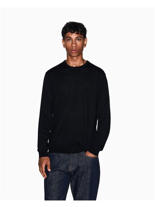 Mage girocollo in lana merino ARMANI EXCHANGE | 8NZM3AZM8AZ/1200